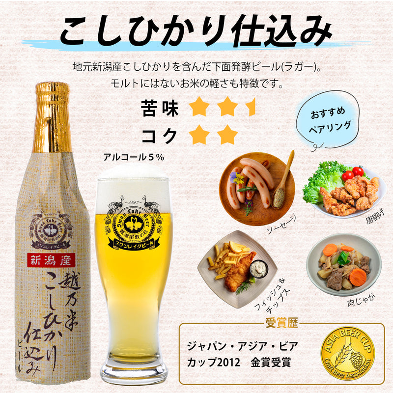 【世界金賞受賞!!】金賞ビール3種とスワンサイダー3本詰め合わせギフト