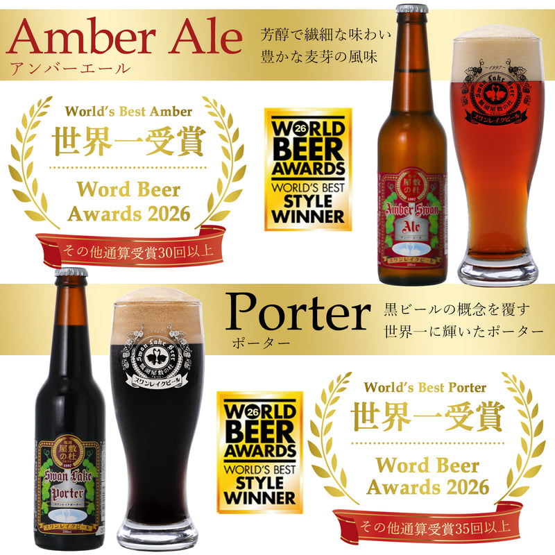 世界金賞受賞!!】金賞6本ギフトセット | スワンレイクビール